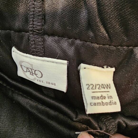 CATO WOMAN Mesh Sheer Lined FLORAL PRINT FLARE SKIRT SIZE 22/24 - Picture 6 of 6